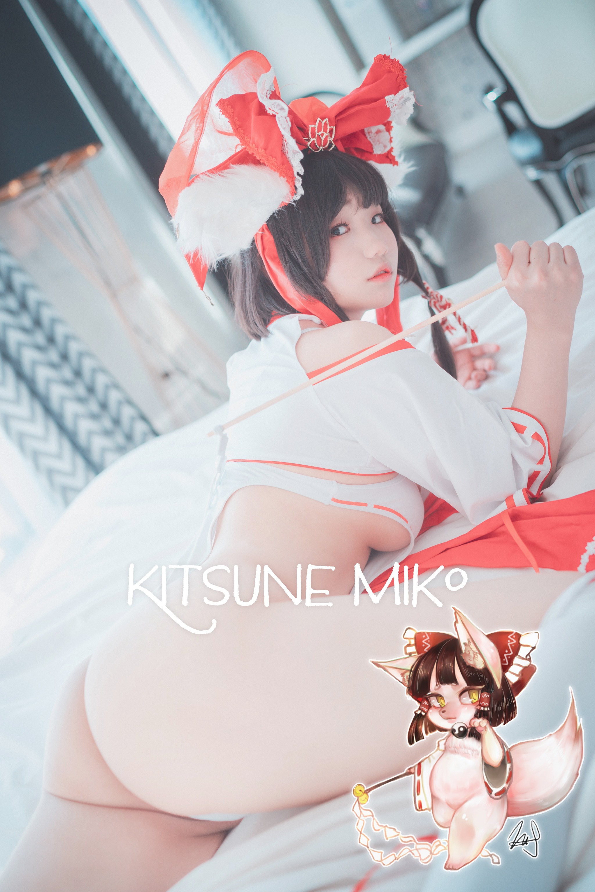 图片[1]-Mimmi(밈미) – NO.038 DJAWA Photo – Kitsune Miko Ver B[93P]-XikXak